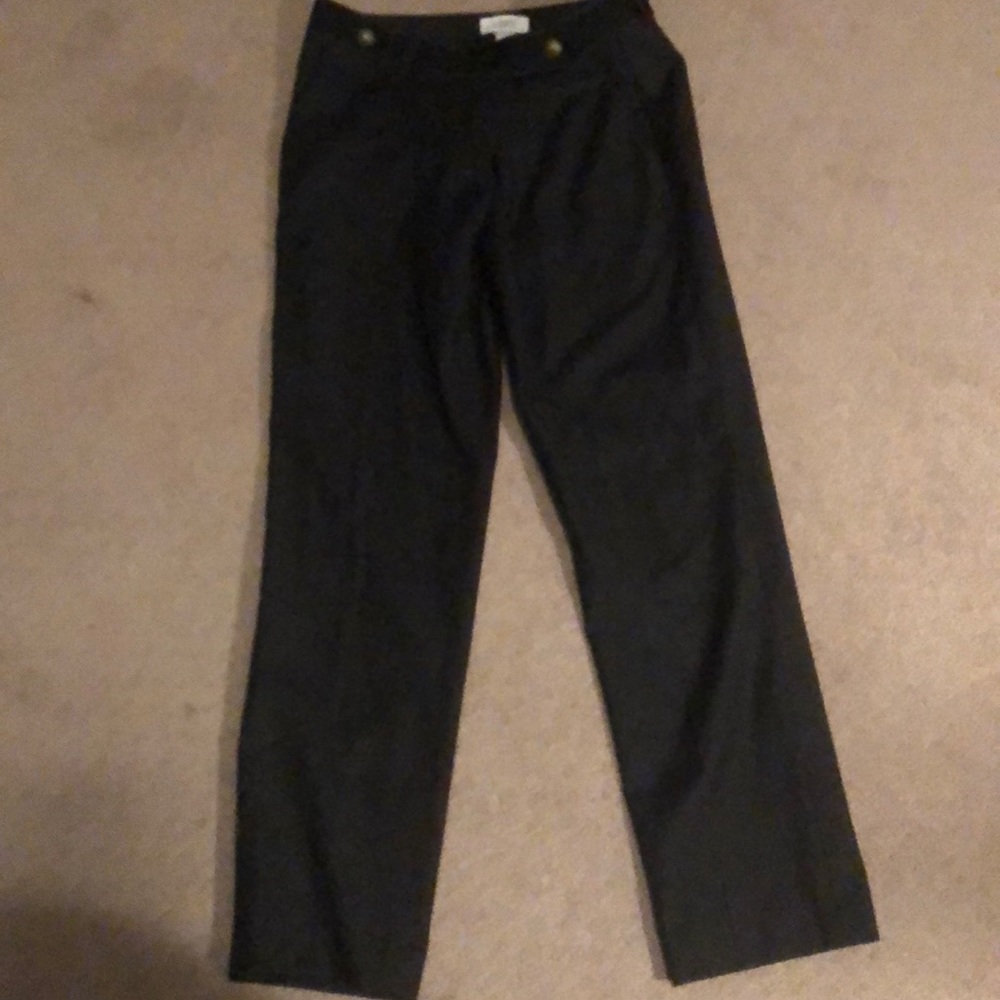 Loft Gray Wool Lined Pants Size 4